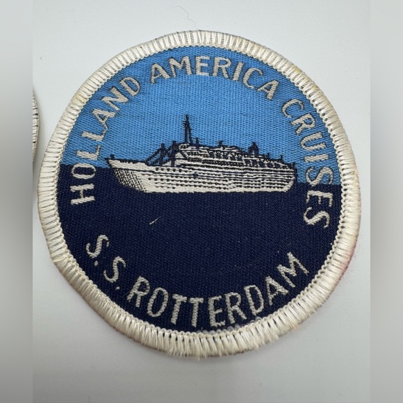 Vintage Holland America Cruises S.S. Rotterdam Patch w Orig Paper Backing (2) - Picture 2 of 4
